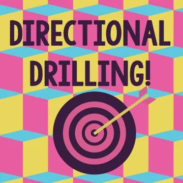Text sign showing Directional Drilling. Conceptual photo drilling for oil which Stock Illustration