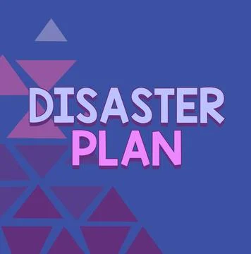 Text sign showing Disaster Plan. Business showcase Respond to Emergency Stock Illustration