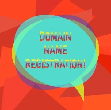 Text sign showing Domain Name Registration. Conceptual photo process of 스톡 일러스트
