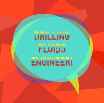 Text sign showing Drilling Fluids Engineer. Conceptual photo A demonstrating in 스톡 일러스트