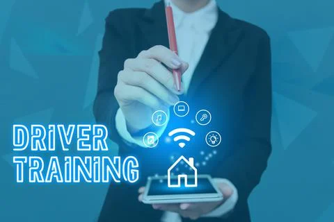 Text sign showing Driver Training. Business overview prepares a new driver to Stock Photos