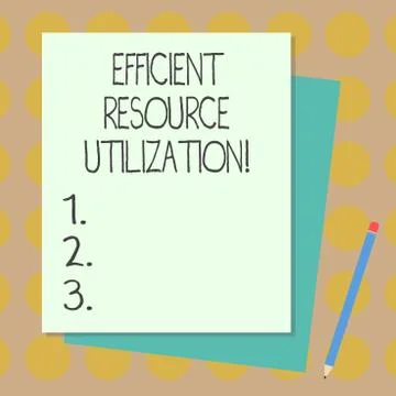 Text sign showing Efficient Resource Utilization. Conceptual photo Maximizing イラスト素材