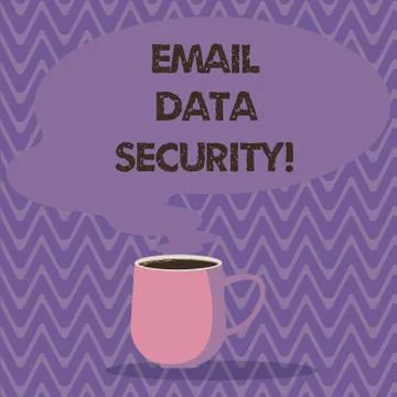 Text sign showing Email Data Security. Conceptual photo collective measures used Illustrazione stock