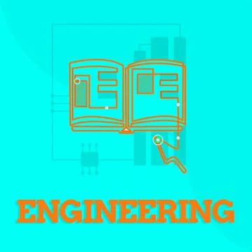 Text sign showing Engineering. Conceptual photo Science concerned with design Stock Illustration