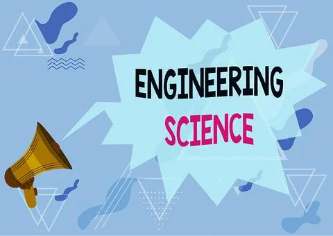 Text sign showing Engineering Science. Business overview deal with physical and Ilustración de archivo