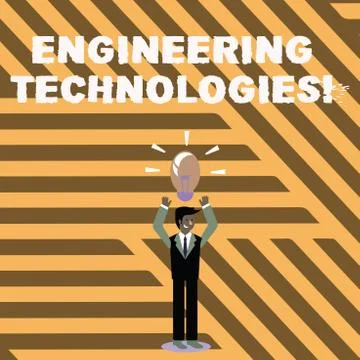 Text sign showing Engineering Technologies. Conceptual photo application of s Illustrazione stock