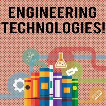 Text sign showing Engineering Technologies. Conceptual photo application of s Illustrazione stock