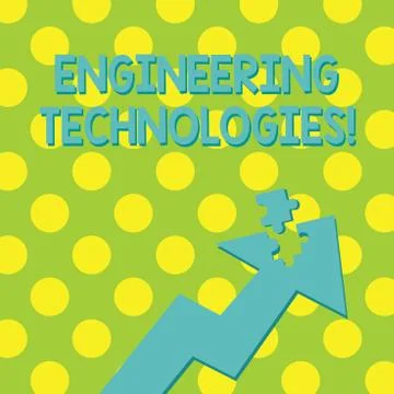 Text sign showing Engineering Technologies. Conceptual photo application of s Stock Illustration