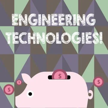 Text sign showing Engineering Technologies. Conceptual photo application of s Illustrazione stock