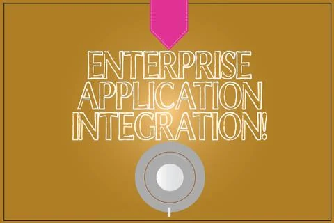 Text sign showing Enterprise Application Integration. Conceptual photo Stock Illustration