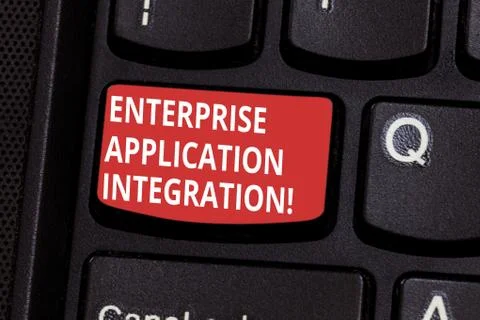 Text sign showing Enterprise Application Integration. Conceptual photo Foto stock