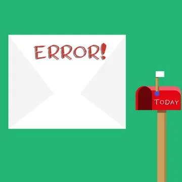 Text sign showing Error. Conceptual photo state or condition of being wrong in Stock-Illustration