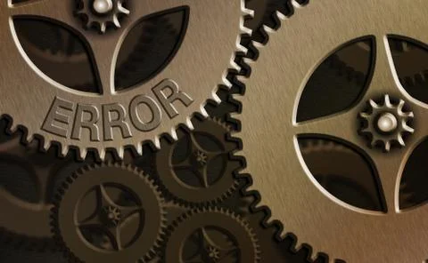 Text sign showing Error. Conceptual photo state or condition of being wrong in Stock-Illustration