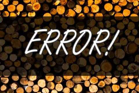 Text sign showing Error. Conceptual photo state or condition of being wrong in Foto stock