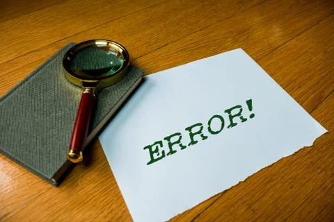 Text sign showing Error. Conceptual photo state or condition of being wrong in 스톡 사진