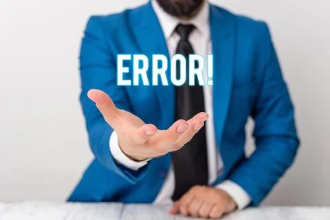 Text sign showing Error. Conceptual photo state or condition of being wrong in 스톡 사진