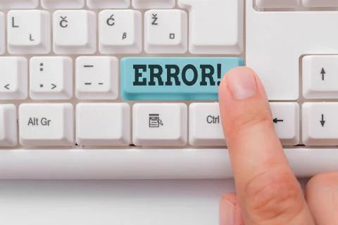 Text sign showing Error. Conceptual photo state or condition of being wrong in Stock Photos
