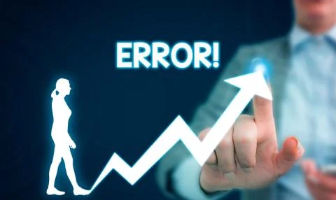 Text sign showing Error. Conceptual photo state or condition of being wrong in 스톡 사진