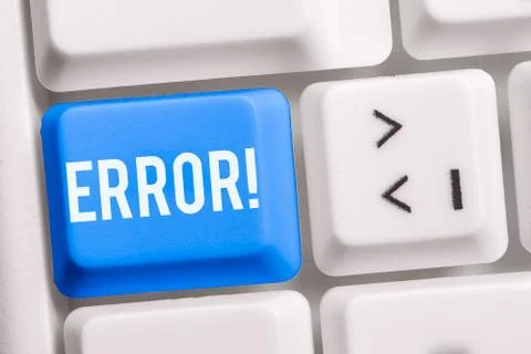 Text sign showing Error. Conceptual photo state or condition of being wrong in 스톡 사진