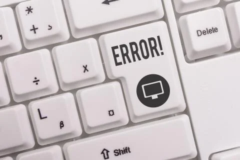 Text sign showing Error. Conceptual photo state or condition of being wrong in 스톡 사진