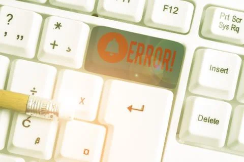 Text sign showing Error. Conceptual photo state or condition of being wrong in Foto stock