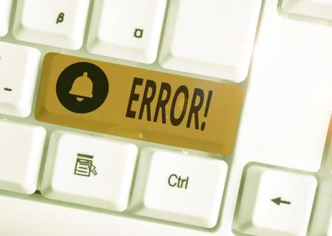 Text sign showing Error. Conceptual photo state or condition of being wrong in Foto stock