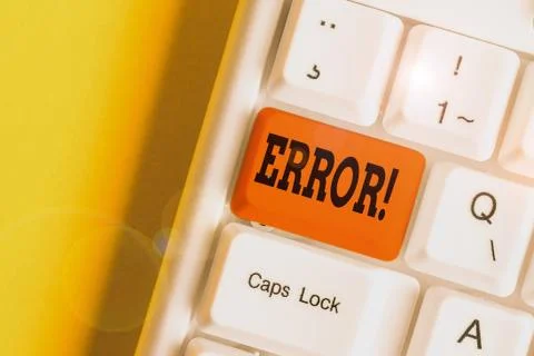 Text sign showing Error. Conceptual photo state or condition of being wrong in 스톡 사진