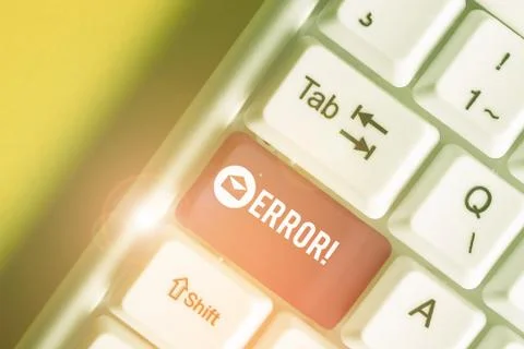 Text sign showing Error. Conceptual photo state or condition of being wrong in 写真素材