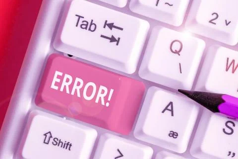 Text sign showing Error. Conceptual photo state or condition of being wrong in 스톡 사진