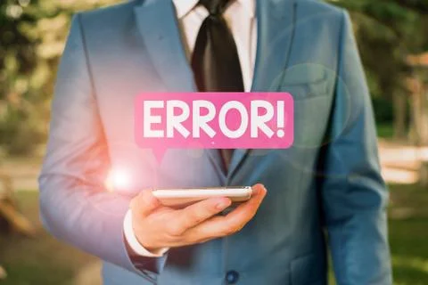Text sign showing Error. Conceptual photo state or condition of being wrong in 스톡 사진