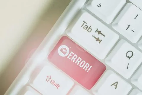 Text sign showing Error. Conceptual photo state or condition of being wrong in Foto stock