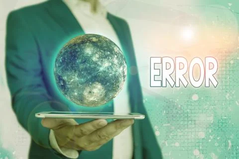 Text sign showing Error. Conceptual photo state or condition of being wrong in 스톡 사진