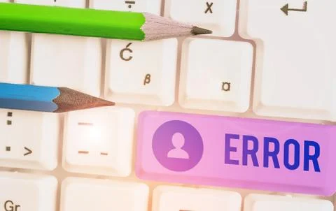 Text sign showing Error. Conceptual photo state or condition of being wrong in Foto stock