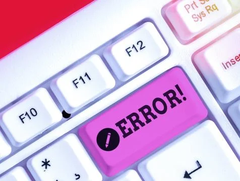 Text sign showing Error. Conceptual photo state or condition of being wrong in 스톡 사진