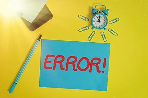 Text sign showing Error. Conceptual photo state or condition of being wrong in 스톡 사진