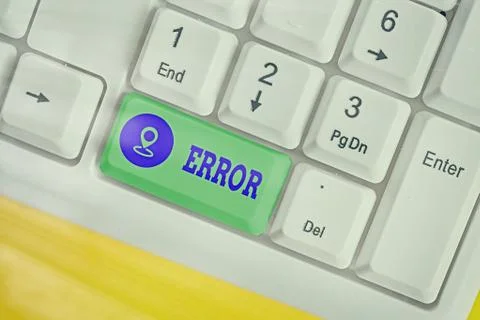 Text sign showing Error. Conceptual photo state or condition of being wrong in 库存照片