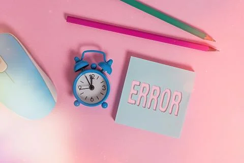 Text sign showing Error. Conceptual photo state or condition of being wrong in Foto stock