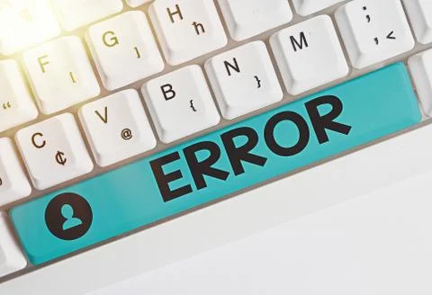 Text sign showing Error. Conceptual photo state or condition of being wrong in Foto stock