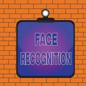 Text sign showing Face Recognition. Conceptual photo ability of a computer to Stock Illustration