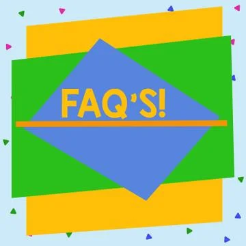 Text sign showing Faq S. Conceptual photo list of questions and answers relating Stock Illustration