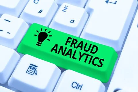 Text sign showing Fraud Analytics. Business showcase identification of actual or Stock Photos