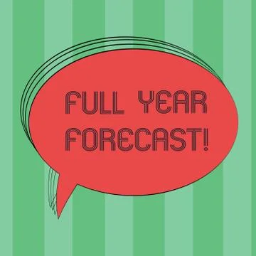 Text sign showing Full Year Forecast. Conceptual photo estimate of current Stock Illustration