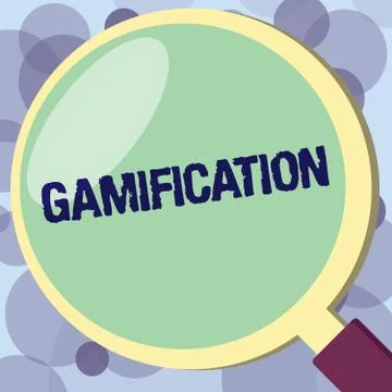 Text sign showing Gamification. Conceptual photo Application of typical elements イラスト素材
