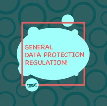 Text sign showing General Data Protection Regulation. Conceptual photo Stock Illustration