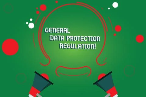 Text sign showing General Data Protection Regulation. Conceptual photo Stock Illustration