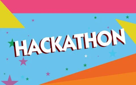 Text sign showing Hackathon. Conceptual photo event where large number of Stock Illustration