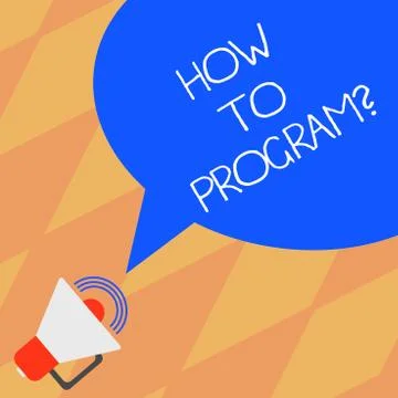 Text sign showing How To Program. Conceptual photo Instruction for computer Illustration