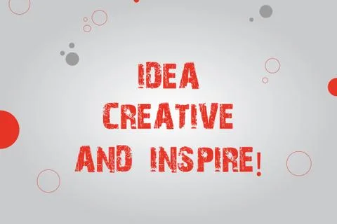 Text sign showing Idea Creative And Inspire. Conceptual photo Inspiration 스톡 일러스트