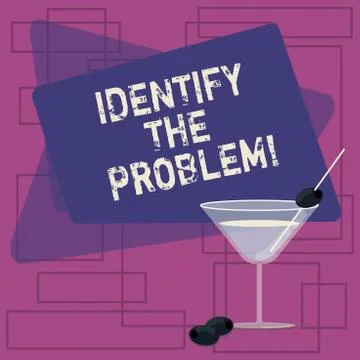 Text sign showing Identify The Problem. Conceptual photo diagnosing the Stock Illustration