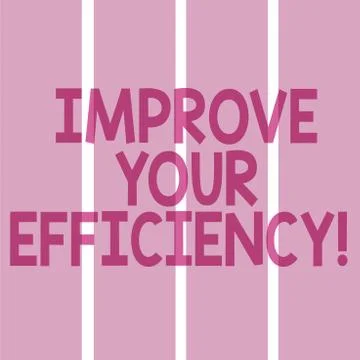 Text sign showing Improve Your Efficiency. Conceptual photo increase Stock Illustration